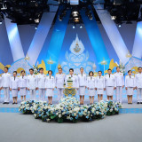 รมว.อว.นำคณะผู้บริหาร อว. ร่วมบันทึกเทปถวายพระพรชัยมงคล เฉลิ ... Image 1